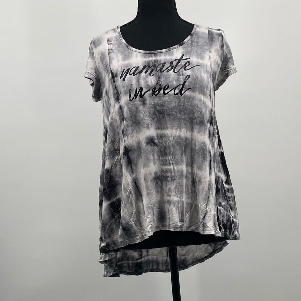 Tie Dye Asymmetrical Tunic Top | Boho Casual Flowy Tee | Women’s M